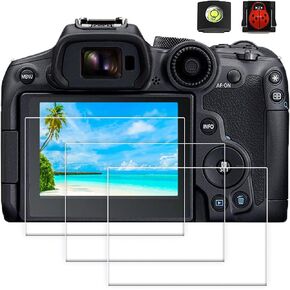 R7/ R6 Screen Protector Fit for Canon EOS R7 Camera,Canon EOS R6 Camera,3 packs Tempered glass screen Film Fit for Canon EOS R7/R6 Screen Protector