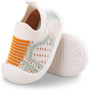 Charrost Toddler Baby Girl Boy First Walking Shoes Checkered Sneakers Sizes 3/4/5/6/7/8T. Soft, Cute,Flexible for First Walkers. Non-Slip, Slip On, Wide Toe Box Indoors Outdoors