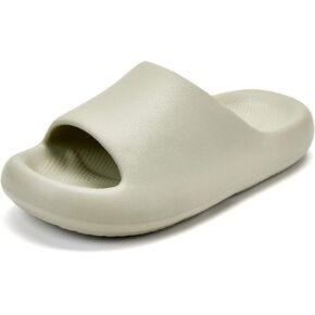Pillow Slippers for Women and Men, Cloud Slides Shower Sandals House Shoes, Comfy and Cushioned Thick Sole