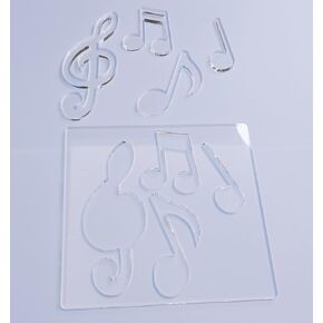 Music Notes Router Templates,Clear Acrylic Musical Router Inlay Template,Woodworking Template,Craft Template (10''x10'')