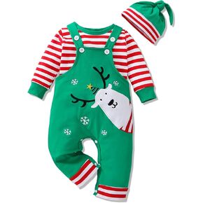 VINUOKER Baby Boy Christmas Clothes My First Christmas Outfits Sets New Years 3pc Pants Sets