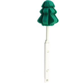 Bottle Brush, Sponge Christmas Decoration Long Handle Bottle Brush, Flexible Scrub Brush for Multiple Types of Water Bottles, Baby Bottles, and More, Scalable Length Soft Bottle Brush (2)