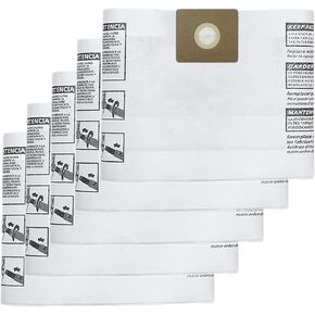 5 Pack Shop Vac 3 Gallon Bags - 90669 All Around Collection Type C Vacuum Bags, part # 9066900 9066933
