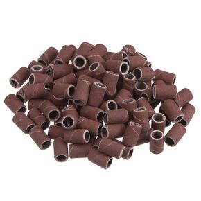 HARFINGTON 100pcs Sanding Drums 1/4 Inch Mini Sanding Sleeves 400 Grit Sanding Bands for Drum Sander Rotary Tools
