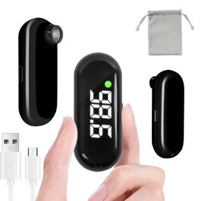 Medical Forehead Thermometer, Rechargeable Thermometer for Adults and Kids, Digital Thermometer with Backlight Fever Alarm, Accurate Thermometer (Black)