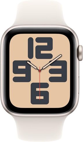 Apple Watch SE (2nd Gen) [GPS 40mm] Smartwatch with Starlight Aluminium Case with Starlight Sport Band S/M. Fitness and Sleep Trackers, Crash Detection, Heart Rate Monitor, Retina Display in Saudi Arabia