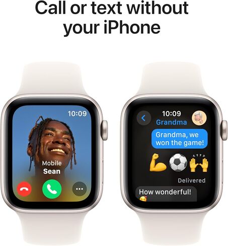 Apple Watch SE (2nd Gen) [GPS 40mm] Smartwatch with Starlight Aluminium Case with Starlight Sport Band S/M. Fitness and Sleep Trackers, Crash Detection, Heart Rate Monitor, Retina Display in Saudi Arabia