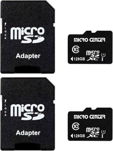 Micro Center 16GB Class 10 MicroSDHC Flash Memory Card with Adapter, 2Pack in Kuwait