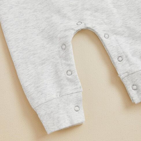 Sasaerucure Infant Baby Boy Western Clothes Newborn Cowboy Baby Outfit Baby Boy Long Sleeve Romper Winter Onesie in Kuwait