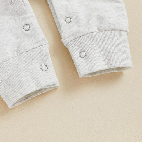 Sasaerucure Infant Baby Boy Western Clothes Newborn Cowboy Baby Outfit Baby Boy Long Sleeve Romper Winter Onesie in Kuwait