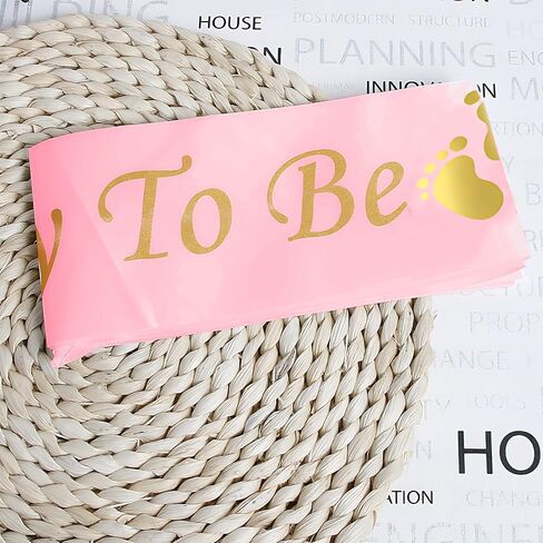 Mom to Be Sash & Dad to Be Badge, Blue Baby Shower Decorations Mom to Be Sash Baby Shower Sash Corsage Set for Pregnant Mommy Baby Shower Party Decorations in Saudi Arabia