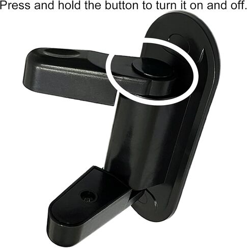 Door Lever Lock Child Proof - 2 Pack Black Door Locks for Kids Safety - Childproof Door Handles Lock with Adhesive in Kuwait