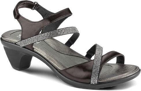 NAOT Footwear Innovate Women’s Heel Rhinestone Sandal with Cork Footbed and Arch Support Footbed - Adjustable Ankle Strap - Comfort and Support – Lightweight and Perfect for Travel in Saudi Arabia