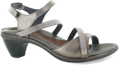 NAOT Footwear Innovate Women’s Heel Rhinestone Sandal with Cork Footbed and Arch Support Footbed - Adjustable Ankle Strap - Comfort and Support – Lightweight and Perfect for Travel in Saudi Arabia
