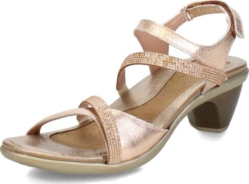 NAOT Footwear Innovate Women’s Heel Rhinestone Sandal with Cork Footbed and Arch Support Footbed - Adjustable Ankle Strap - Comfort and Support – Lightweight and Perfect for Travel in Saudi Arabia