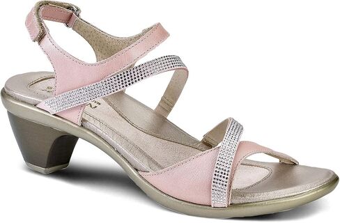 NAOT Footwear Innovate Women’s Heel Rhinestone Sandal with Cork Footbed and Arch Support Footbed - Adjustable Ankle Strap - Comfort and Support – Lightweight and Perfect for Travel in Saudi Arabia