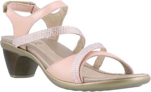 NAOT Footwear Innovate Women’s Heel Rhinestone Sandal with Cork Footbed and Arch Support Footbed - Adjustable Ankle Strap - Comfort and Support – Lightweight and Perfect for Travel in Saudi Arabia