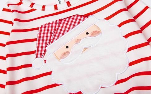 Mud Kingdom Girls Christmas Dress Long Sleeve Santa Claus Party Gift A-Lined Loose Fit in Kuwait