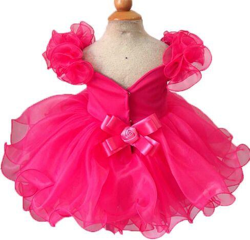 Jenniferwu EB053C Infant Toddler Baby Newborn Little Girl's Pageant Party Birthday Dress in Saudi Arabia
