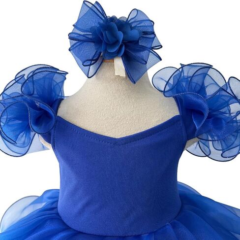 Jenniferwu EB053C Infant Toddler Baby Newborn Little Girl's Pageant Party Birthday Dress in Saudi Arabia