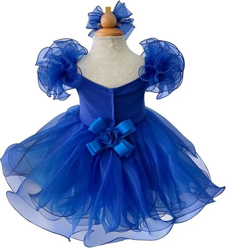 Jenniferwu EB053C Infant Toddler Baby Newborn Little Girl's Pageant Party Birthday Dress in Saudi Arabia