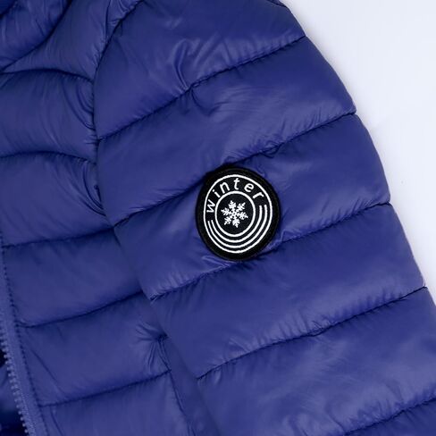 HILEELANG Kids Boy Girl Puffer Jacket Coat Hood Mid Length Light Weight Warm Insulated Padded Classic Solid Winter Outwear in Kuwait