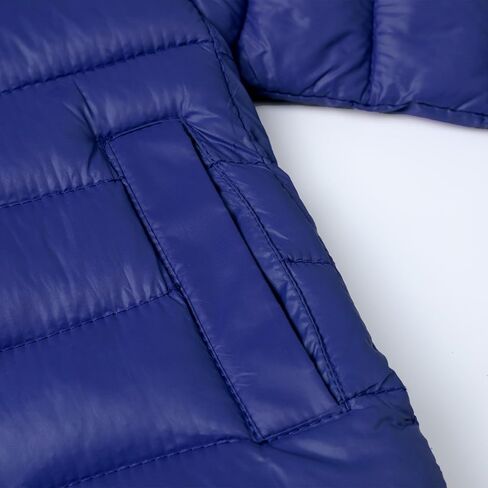 HILEELANG Kids Boy Girl Puffer Jacket Coat Hood Mid Length Light Weight Warm Insulated Padded Classic Solid Winter Outwear in Kuwait
