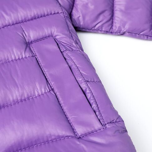 HILEELANG Kids Boy Girl Puffer Jacket Coat Hood Mid Length Light Weight Warm Insulated Padded Classic Solid Winter Outwear in Kuwait