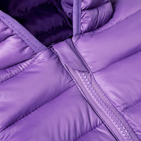 HILEELANG Kids Boy Girl Puffer Jacket Coat Hood Mid Length Light Weight Warm Insulated Padded Classic Solid Winter Outwear in Kuwait
