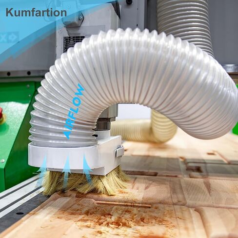 2 1/2 x 20’ Heavy Duty PVC Clear Flexible Dust & Fume Collection Hose with Carbon Steel Wire Coil, Puncture Resistant Hoses for Collectors in Saudi Arabia