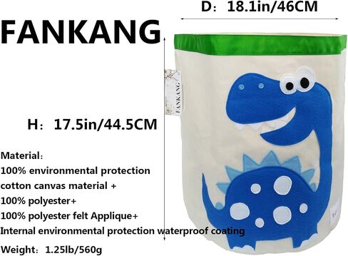 FANKANG Storage Baskets,Collapsible Convenient Nursery Hamper/Laundry Bin/Toy Collection Organizer for Kid's Room（Butterfly） in Saudi Arabia