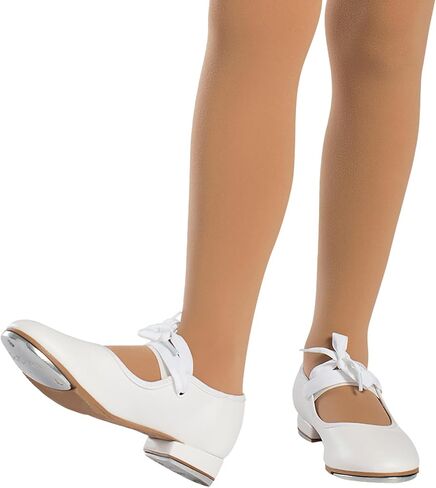 Tyette Vegan Tap Shoes for Beginners, Elastic Snaps, Flexible Sole, Aluminum Taps - TA35 Val - TA36 Valiant in Saudi Arabia