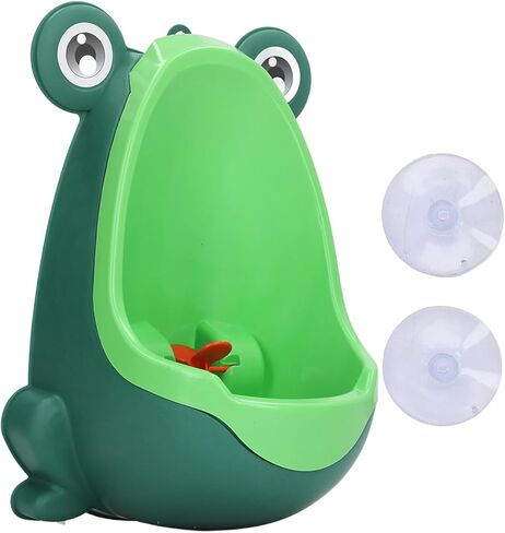 Potty Training Urinal for Boys, Cute Frog Standing Mounted Urinal with Aiming Target and Suction Cup, Bathroom Toilet Pee Trainer for Kids Toddlers Children Boy (Green) in Saudi Arabia