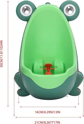 Potty Training Urinal for Boys, Cute Frog Standing Mounted Urinal with Aiming Target and Suction Cup, Bathroom Toilet Pee Trainer for Kids Toddlers Children Boy (Green) in Saudi Arabia