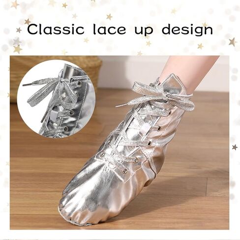 HIPPOSEUS Lace up Jazz Dance Boot Split Sole Ballet Modern Dance Ankle Shoe for Women and Men,Model PUGB in Kuwait
