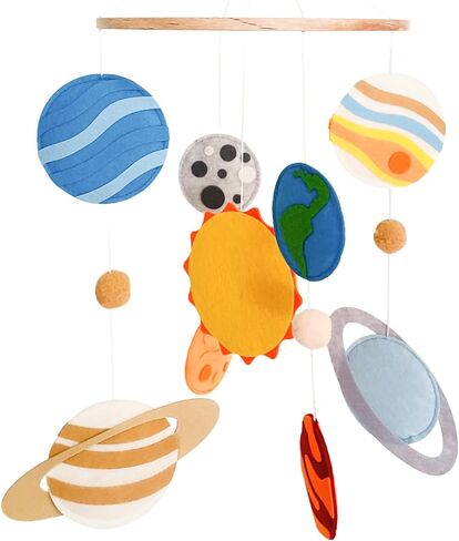 Solar System Mobile for Crib, Space Nursery Decor for Boys & Girls, Baby Crib Mobile Nursery Mobile, Baby Shower Set, Space in Saudi Arabia