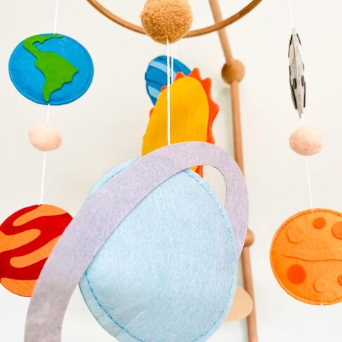 Solar System Mobile for Crib, Space Nursery Decor for Boys & Girls, Baby Crib Mobile Nursery Mobile, Baby Shower Set, Space in Saudi Arabia