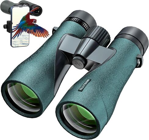 12X50 UHD Binoculars for Adults High Powered with Phone Adapter, Super Bright IPX7 Waterproof Binoculars with BAK4 Prisms, Professional Binoculars for Hunting Bird Watching Stargazing Safari Travel in Saudi Arabia