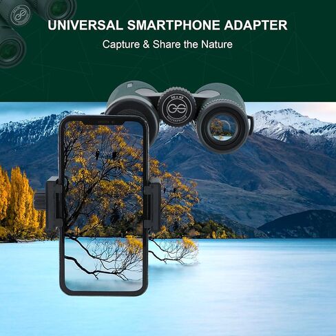 12X50 UHD Binoculars for Adults High Powered with Phone Adapter, Super Bright IPX7 Waterproof Binoculars with BAK4 Prisms, Professional Binoculars for Hunting Bird Watching Stargazing Safari Travel in Saudi Arabia