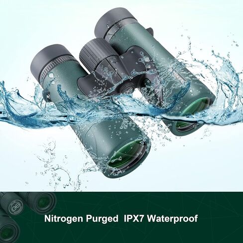 12X50 UHD Binoculars for Adults High Powered with Phone Adapter, Super Bright IPX7 Waterproof Binoculars with BAK4 Prisms, Professional Binoculars for Hunting Bird Watching Stargazing Safari Travel in Saudi Arabia