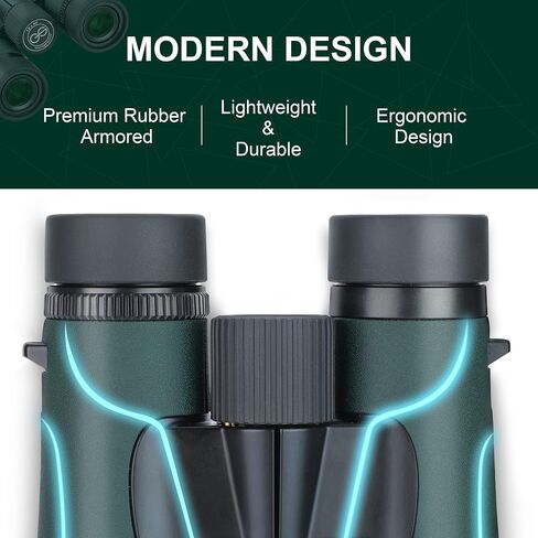 12X50 UHD Binoculars for Adults High Powered with Phone Adapter, Super Bright IPX7 Waterproof Binoculars with BAK4 Prisms, Professional Binoculars for Hunting Bird Watching Stargazing Safari Travel in Saudi Arabia