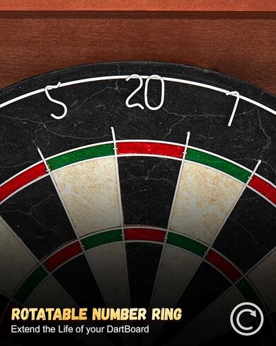 Sisal Dart Board Cabinet Sets, Decorative Dart Boards for Adults [12*Steel Darts] - Wooden Dartboard Cabinet with Integrated Scoreboard for Family Game Rooms [Black] in Saudi Arabia