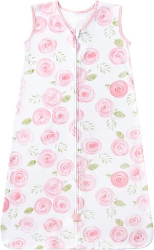 Baby Sleep Sack 18-24 Months Wearable Blanket for Baby 100% Cotton 2-Way Zipper YKK 0.5 TOG Toddler Sleep Sack, Soft Lightweight Sleep Sacks in Saudi Arabia