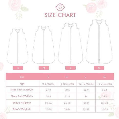 Baby Sleep Sack 18-24 Months Wearable Blanket for Baby 100% Cotton 2-Way Zipper YKK 0.5 TOG Toddler Sleep Sack, Soft Lightweight Sleep Sacks in Saudi Arabia