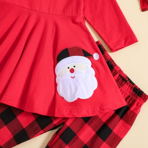 Toddler Baby Girls Floral Outfit Ruffle Shirt Pants Clothes Set in Kuwait