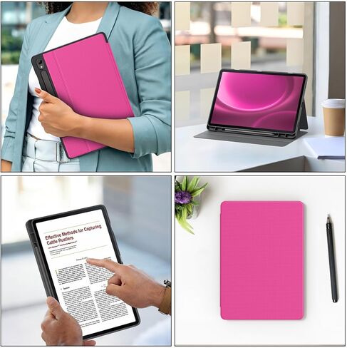 Soke Case for Samsung Galaxy Tab S9 /S9 FE 5G 2023 - Shockproof Stand Folio Case,Multi-Viewing Angles,Soft TPU Back Cover for Galaxy Tab S9 FE 10.9"/S9 11 inch Tablet,Citrus in Kuwait