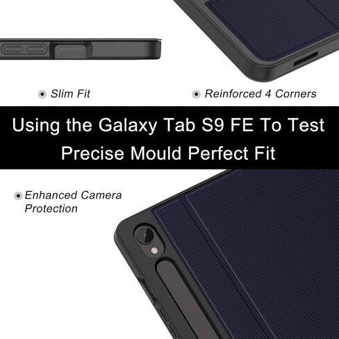 Soke Case for Samsung Galaxy Tab S9 /S9 FE 5G 2023 - Shockproof Stand Folio Case,Multi-Viewing Angles,Soft TPU Back Cover for Galaxy Tab S9 FE 10.9"/S9 11 inch Tablet,Citrus in Kuwait