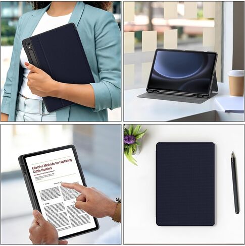 Soke Case for Samsung Galaxy Tab S9 /S9 FE 5G 2023 - Shockproof Stand Folio Case,Multi-Viewing Angles,Soft TPU Back Cover for Galaxy Tab S9 FE 10.9"/S9 11 inch Tablet,Citrus in Kuwait