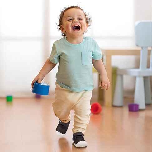 Charrost Toddler Baby Girl Boy First Walking Shoes Checkered Sneakers Sizes 3/4/5/6/7/8T. Soft, Cute,Flexible for First Walkers. Non-Slip, Slip On, Wide Toe Box Indoors Outdoors in Saudi Arabia