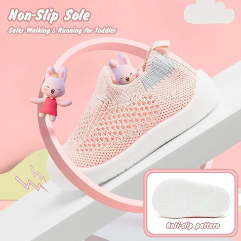 Charrost Toddler Baby Girl Boy First Walking Shoes Checkered Sneakers Sizes 3/4/5/6/7/8T. Soft, Cute,Flexible for First Walkers. Non-Slip, Slip On, Wide Toe Box Indoors Outdoors in Saudi Arabia